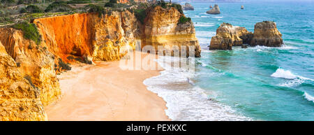 Schönen Praia da Rocha Beach, Portugal. Stockfoto