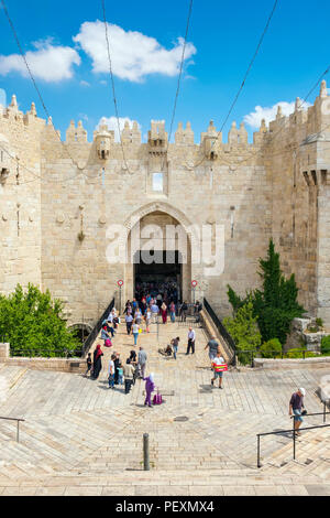 Damaskus-Tor, Jerusalem, Israel Stockfoto