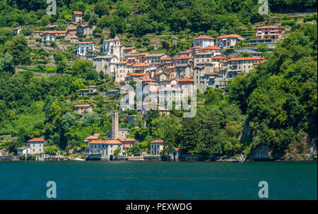 Careno, kleinen Dorf mit Blick auf den Comer See. Lombardei, Italien. Stockfoto