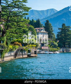 Malerische Anblick in Moltrasio, am Comer See, Lombardei, Italien. Stockfoto