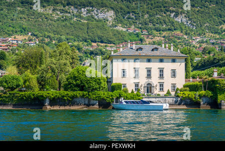 Die schöne Villa Balbiano in Otranto, am Comer See, Lombardei, Italien. Stockfoto