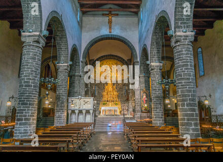 San Giacomo Kirche in Bellagio, Comer See, Lombardei, Italien. Stockfoto