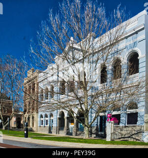 Viktorianisches Gebäude mit Blick auf Fremantle Wharf Stockfoto