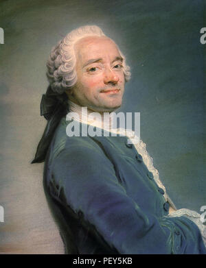 MAURICE QUENTIN de la Tour (1704-1788) Französische portrait Artist Stockfoto