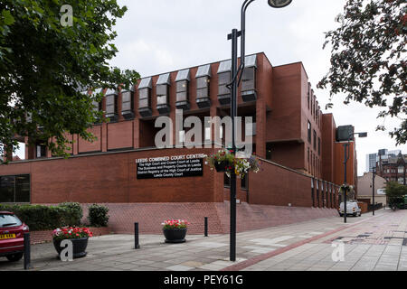 Die Außenseite des Leeds kombiniert Gericht Center Stockfoto