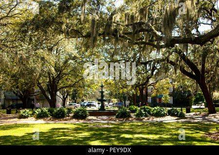 Lafayette Square, Savannah GA Stockfoto