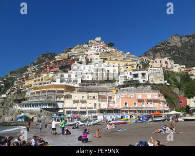 Positano, Italien Amalfiküste (Costiera Amalfitana), Kampanien, Italien, Stockfoto