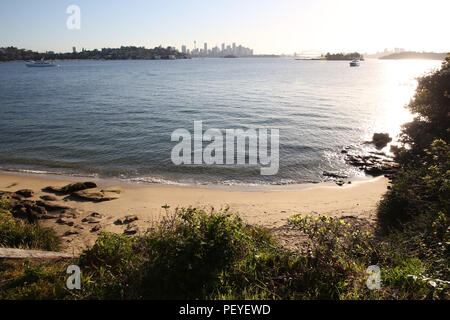 Queens Bay Strand, Einsiedler, Vaucluse, Sydney, Australien Stockfoto