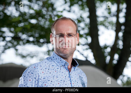 Edinburgh, Großbritannien. 18 August, 2018. Jan Vantoortelboom, der Niederländische Romancier, Autor, Thema, dargestellt an der Edinburgh International Book Festival. Edinburgh, Schottland. Bild von Gary Doak/Alamy leben Nachrichten Stockfoto