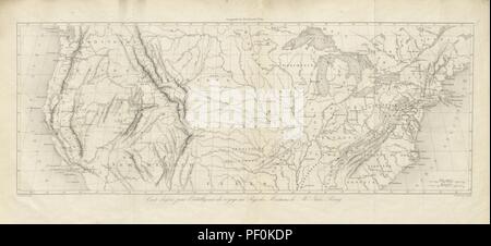 Bild von Seite 539 "Voyage au Pays des Mormonen; Verhältnis - géographie - Histoire Naturelle - Histoire - théologie-mu 0153 Urs et coutumes... Une Ouvrage orné de 10 gravures sur acier et d'carte" durch die Briten 3173. Stockfoto