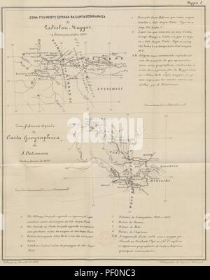 Bild von Seite 911 "als conferencias e o Itinerario do viajante. Serpa Pinto atravez das Terras da Afrika Austral... Junho 2005 ein Dezembro de 1878. Estudo critico e documentado contendo Duas cartas georaphicas" durch die Briten 3425. Stockfoto