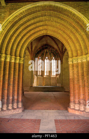 Kreuzgang des Klosters Jacobins Toulouse Frankreich Stockfoto