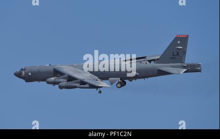 B-52-Bomber von Barksdale AFB eingesetzt Al Udeid Air Force Base in Katar im Betrieb inhärenten Lösen Stockfoto