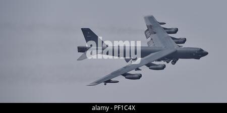 B-52-Bomber von Barksdale AFB eingesetzt Al Udeid Air Force Base in Katar im Betrieb inhärenten Lösen Stockfoto