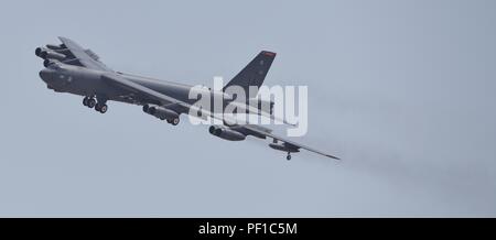 B-52-Bomber von Barksdale AFB eingesetzt Al Udeid Air Force Base in Katar im Betrieb inhärenten Lösen Stockfoto