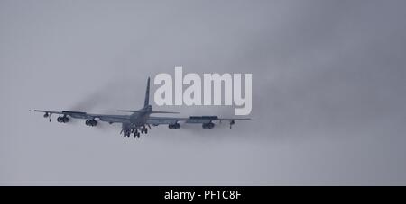 B-52-Bomber von Barksdale AFB eingesetzt Al Udeid Air Force Base in Katar im Betrieb inhärenten Lösen Stockfoto