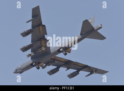 B-52-Bomber von Barksdale AFB eingesetzt Al Udeid Air Force Base in Katar im Betrieb inhärenten Lösen Stockfoto