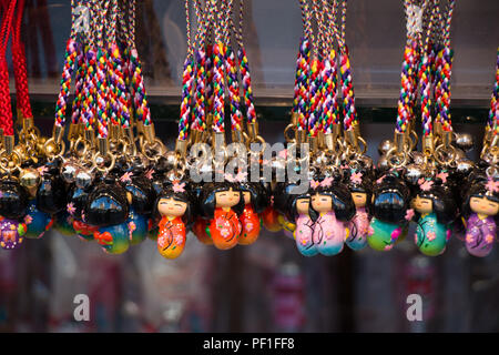 Souvenir in asakusa Markt vor Temple, Tokio, Japan. Stockfoto