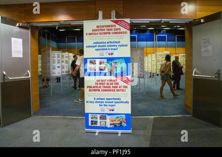 Praga 2018 spezialisierten Welt Stempel Ausstellung in Prag, Tschechische Republik, heute, am 18. August 2018. Einer der wichtigsten Punkte bei angezeigt Stockfoto