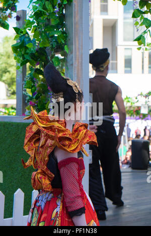 Darsteller beim Edinburgh Fringe Festival Stockfoto