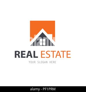 Abstrakte Haus Logo Design Template Stock Vektor