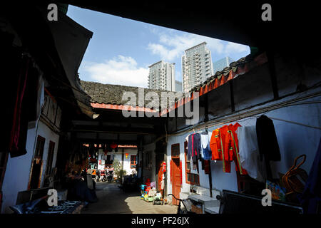 Leben in Chengdu, Sichuan, die größte Stadt im Südwesten Chinas. Stockfoto