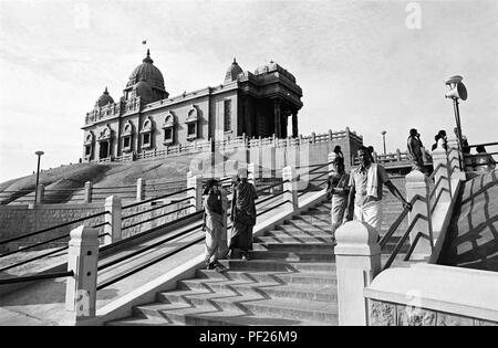 Vivekanand Tempel Kanyakumari Tamil Nadu in Indien Stockfoto