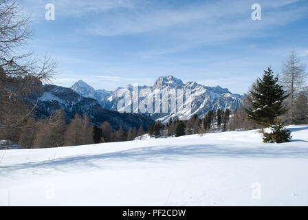 Die herrlichen Dolomiten in Cortina D'Ampezzo Stockfoto