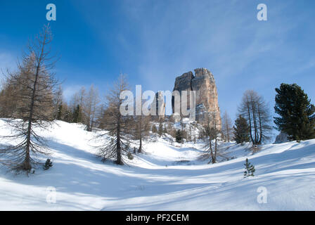 Die herrlichen Dolomiten in Cortina D'Ampezzo Stockfoto