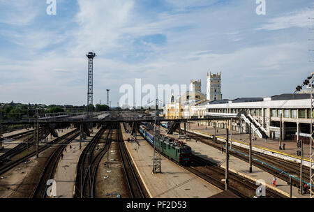 KHARKOV, UKRAINE - 26. Mai 2018: Hauptbahnhof Stockfoto