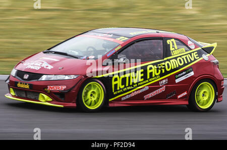 Cox motor sport Meisterschaft am Castle Combe Rennstrecke Stockfoto