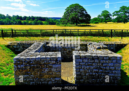 Englisches Erbe Chesters Fort Northumberland Intervall Turm Stockfoto