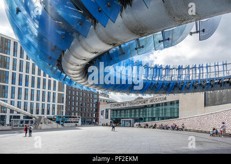 Coventry Transport Museum in Millennium Place Stockfoto