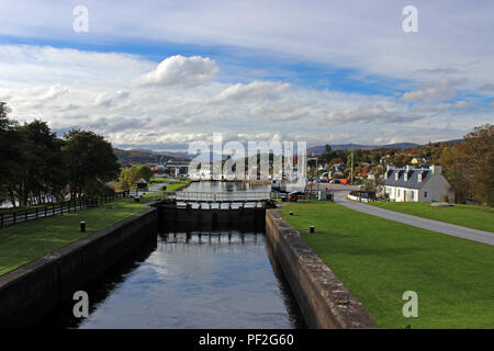 Caledonian Canal Corpach Fort William Stockfoto