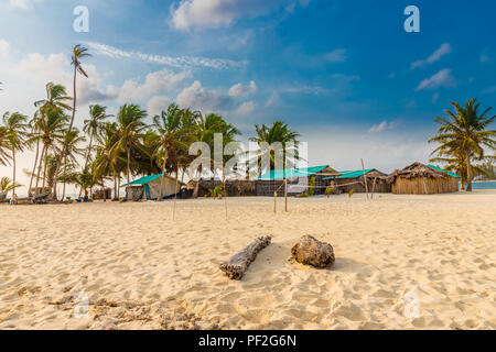 Eine typische Ansicht in den San Blas Inseln Stockfoto