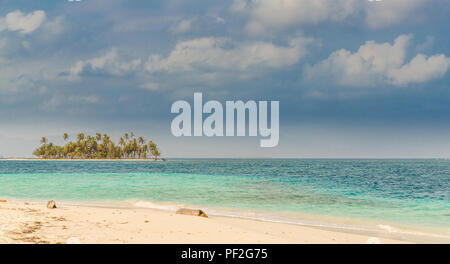 Eine typische Ansicht in den San Blas Inseln Stockfoto