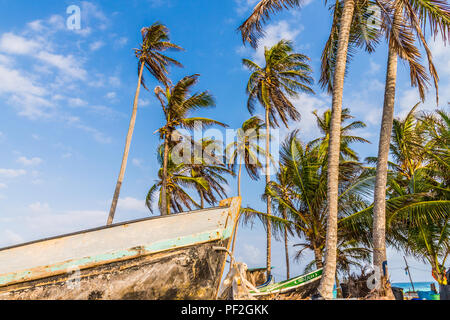 Eine typische Ansicht in den San Blas Inseln Stockfoto