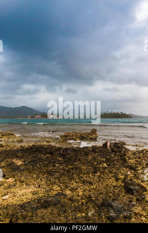 Eine typische Ansicht in den San Blas Inseln Stockfoto
