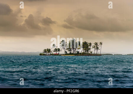 Eine typische Ansicht in den San Blas Inseln Stockfoto