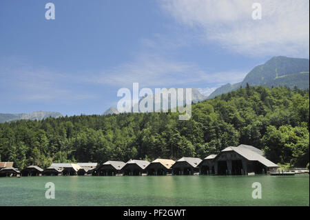 Schönau am Königssee, Berchtesgandener Land, Oberbayern, Bayern, zusammengefasst, Deutschland, Bayern Stockfoto