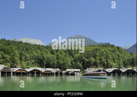 Schönau am Königssee, Berchtesgandener Land, Oberbayern, Bayern, zusammengefasst, Deutschland, Bayern Stockfoto