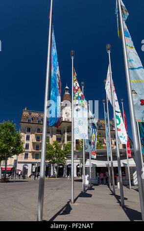 Hotel Aulac, Lausanne, Schweiz Stockfoto