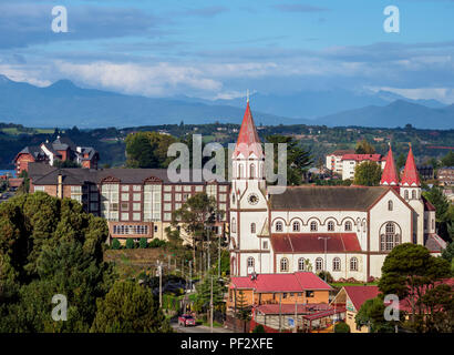 Sagrado Corazon de Jesus Kirche, Puerto Varas, Llanquihue Provinz, Los Lagos Region, Chile Stockfoto