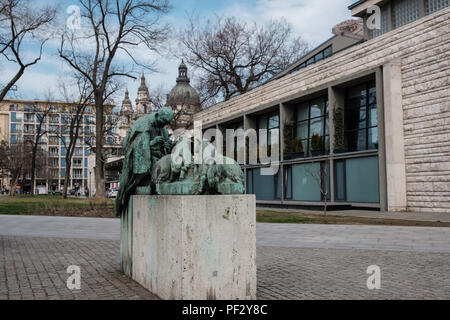 Budapest, Ungarn - 5 April 2018 - Shepard Statue in Budapest, Ungarn. Stockfoto