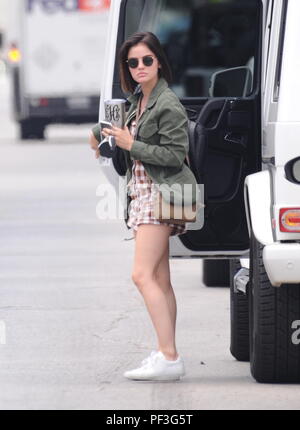 "Lebenslänglich" star Lucy Hale beschmutzt der Turnhalle in North Hollywood verlassen nach einer Stunde Training vor der Überschrift zu Freunden. Mit: Lucy Hale Wo: North Hollywood, California, United States Wann: 19 Jun 2018 Credit: WENN Stockfoto