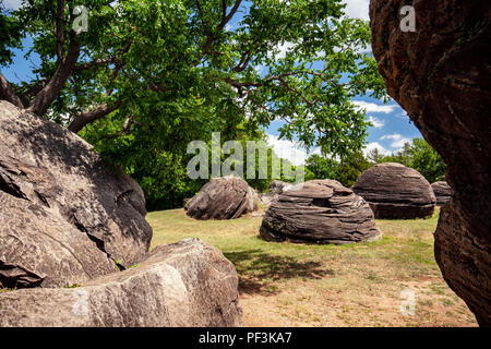 Rock City ein geologisches Wunder in der Nähe von Minneapolis, Kansas, USA Stockfoto