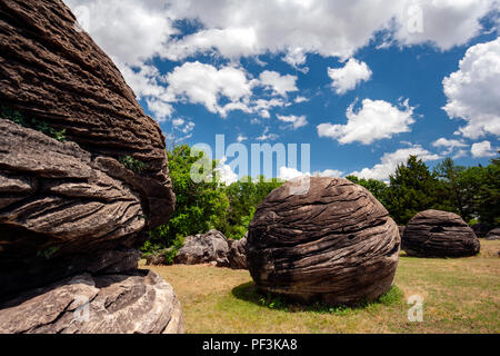 Rock City ein geologisches Wunder in der Nähe von Minneapolis, Kansas, USA Stockfoto