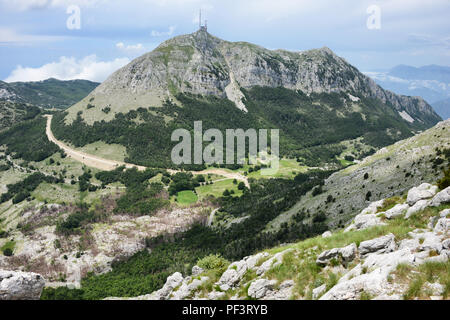 Blick von Montenegro Black Mountain Stockfoto