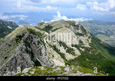 Blick von Montenegro Black Mountain Stockfoto