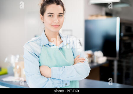 Hispanic Cafe Owner Stockfoto
